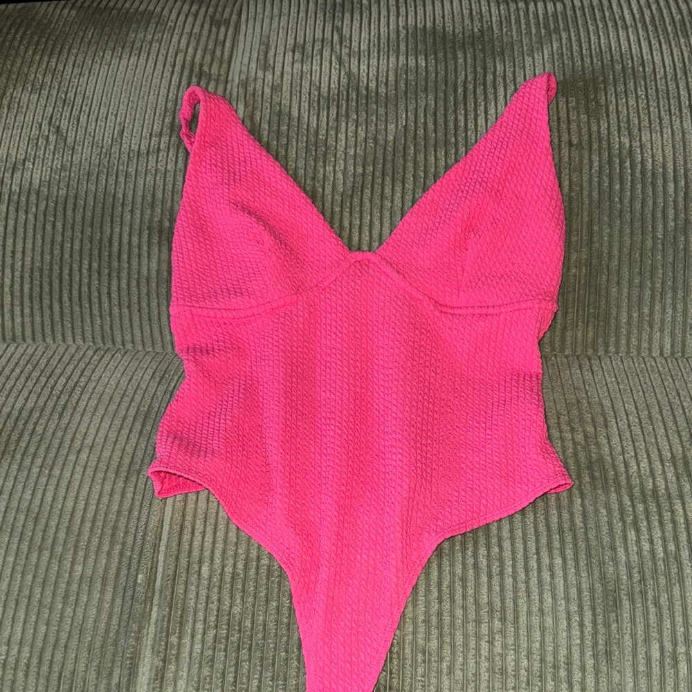 Vibrant Pink One-Piece body suit